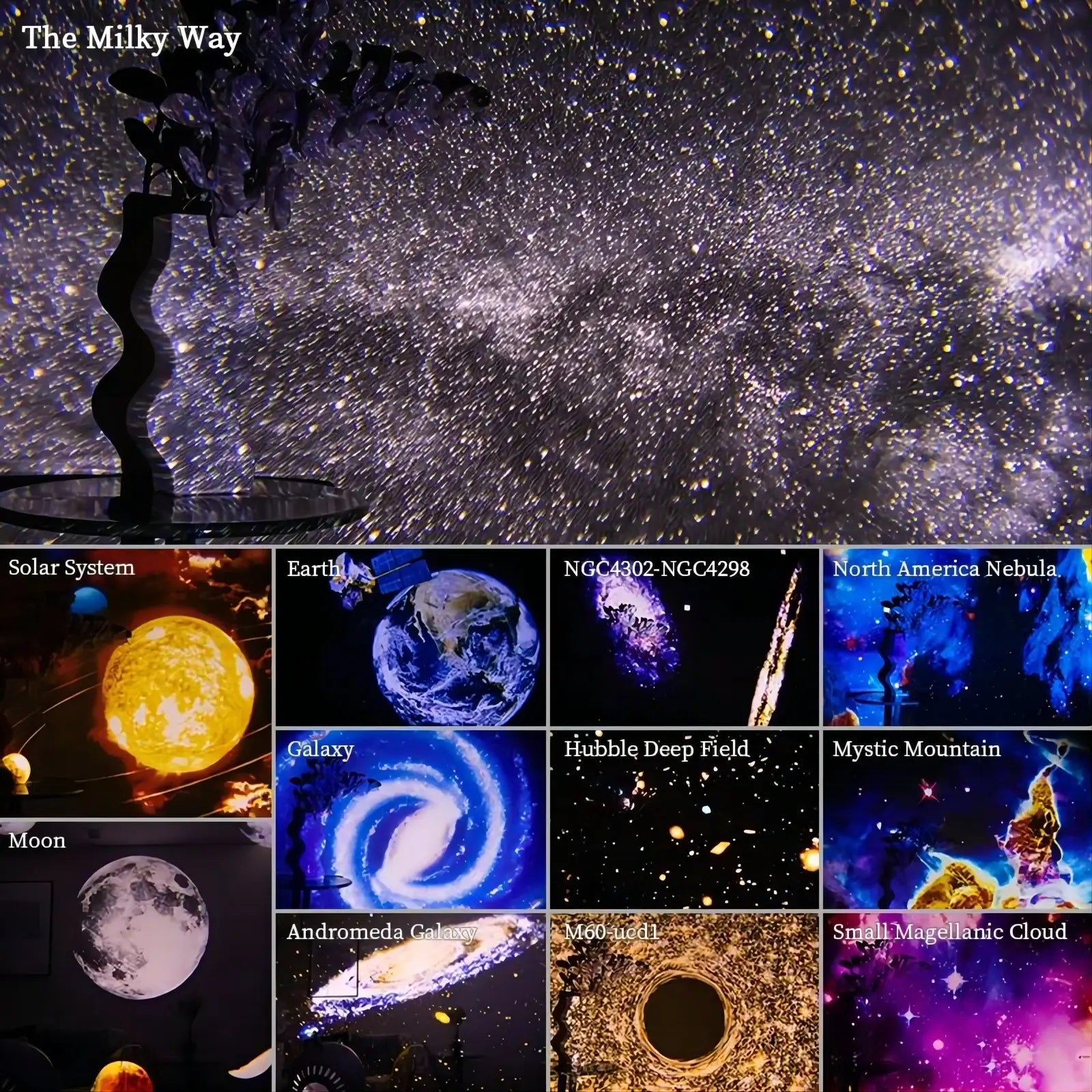 Galaxy Night Light Projector LampEmbark on a journey through the cosmos without leaving your room with our Galaxy Night Light Projector Lamp! Transform any space into a mesmerizing galaxy with this Galaxy Night Light Projector Lamp