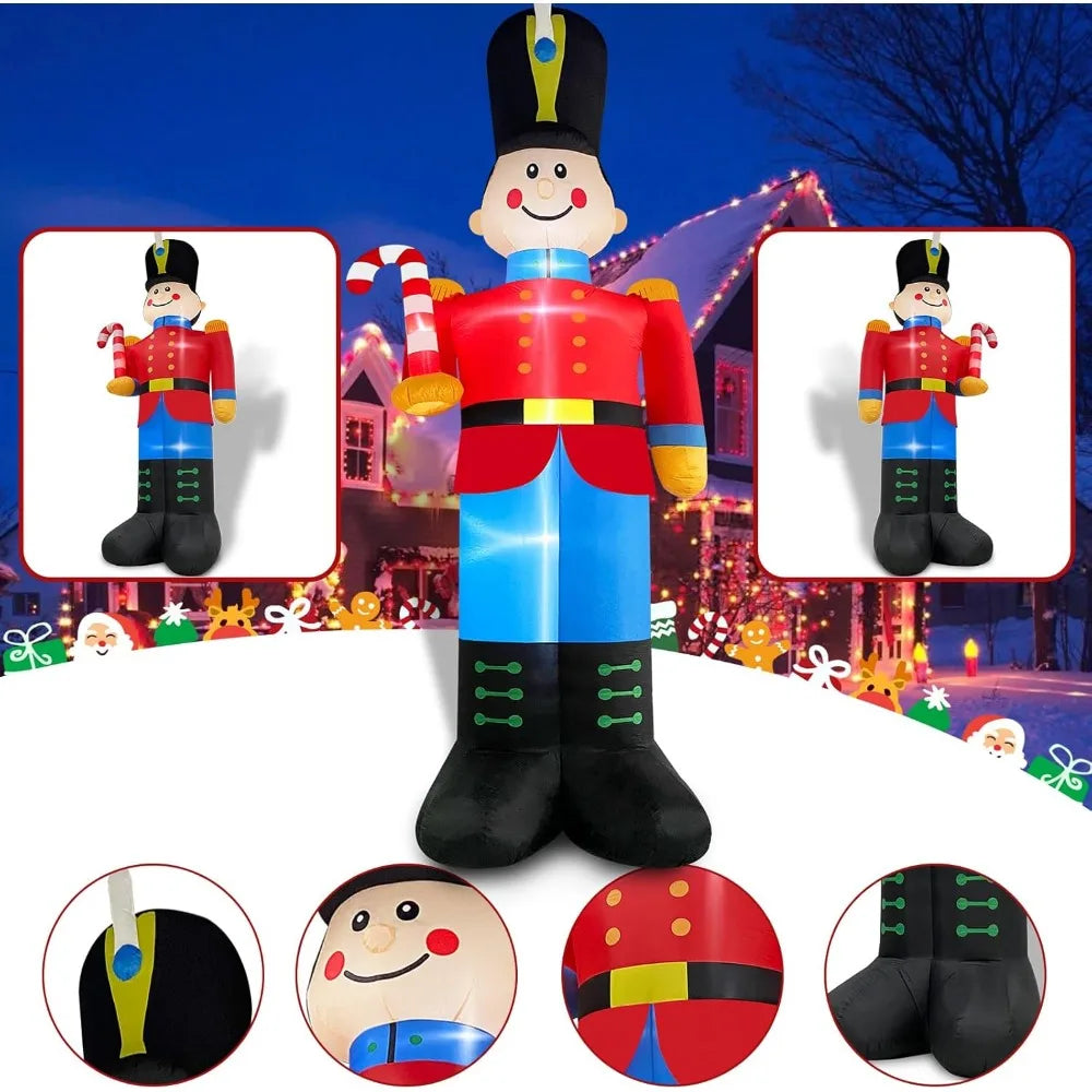 12FT Christmas Inflatable Nutcracker Soldier with Candy Cane Outdoor CAbout this item


	Funny Christmas Outdoor Decorations: 12 ft huge Nutcracker inflatable Christmas yard decorations with super bright leds. The luxury-dressed NutcraCandy Cane Outdoor Christmas Decorations, Built-
