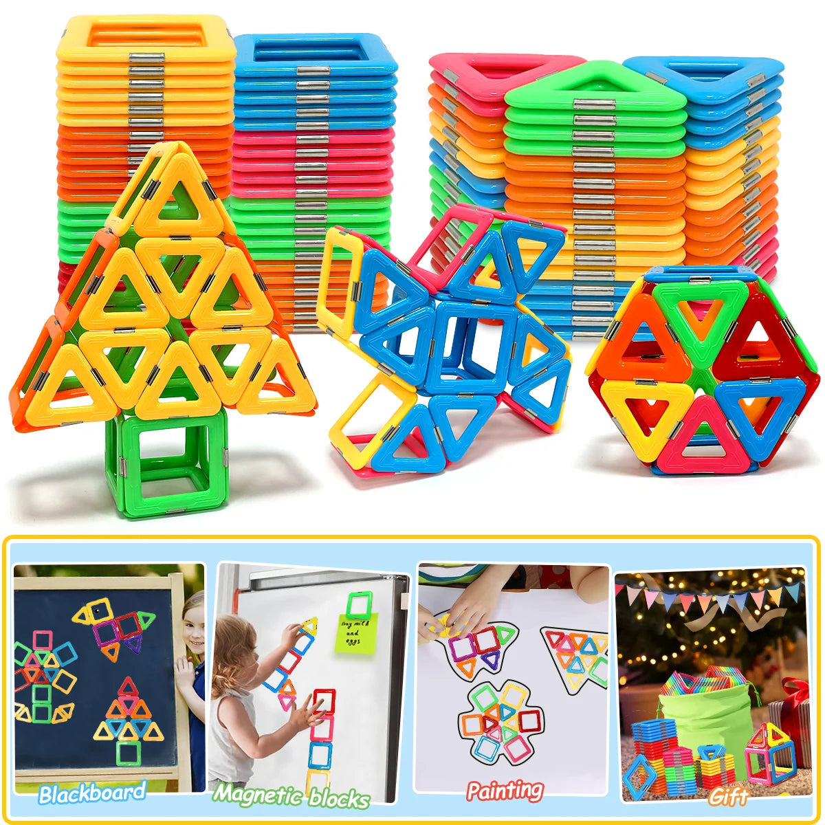 Magnetic Building Blocks Big Size STEM Toys Learning Educational ConstMagnetic Building Blocks Big Size STEM Toys Learning Educational Constructor Set Magnet Toys