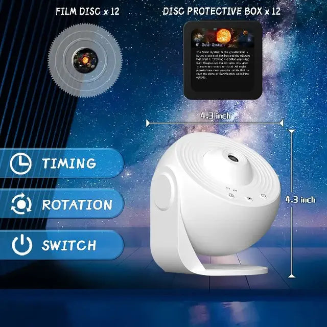 Galaxy Night Light Projector LampEmbark on a journey through the cosmos without leaving your room with our Galaxy Night Light Projector Lamp! Transform any space into a mesmerizing galaxy with this Galaxy Night Light Projector Lamp