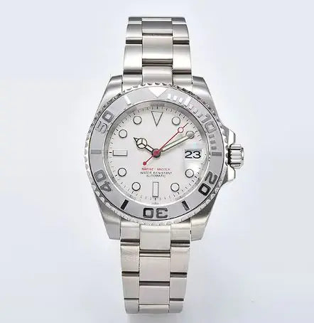 Men's Luxury Automatic Watch with Sapphire & Stainless SteelStainless steel case
41mm diameter, 13mm thickness
20mm band width
28.5mm dial diameter
Sapphire glass mirrorLuxury Automatic Watch