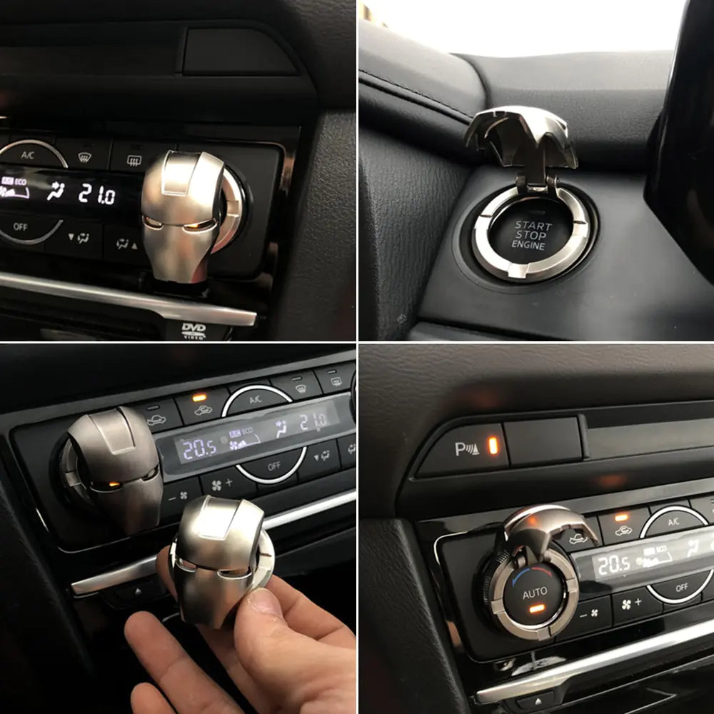 Car Accessories Engine Ignition Protective CoverTransform your daily drive into a superhero mission with our Marvel Iron Man Car Accessories! Specifically designed for Iron Man enthusiasts, this Interior Engine IgCarCar Accessories Engine Ignition Protective Cover