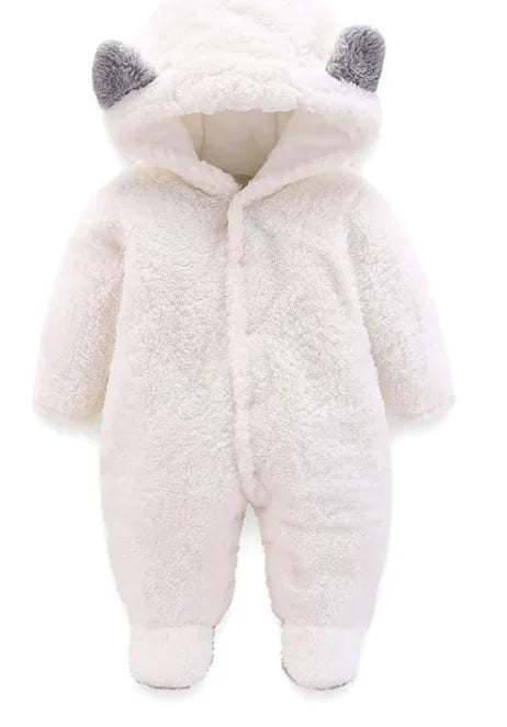 Winter Baby Jumpsuit Newborn Warm Thick Baby RomperMaterialClothProduct AttributesOrdinaryPackage Size300*200*30(1mm)Product information:Color: light blue, white, khaki, gray, pinkSuitable height: 59cm,66cm,73CM,80cmWinter Baby Jumpsuit Newborn Warm Thick Baby Romper
