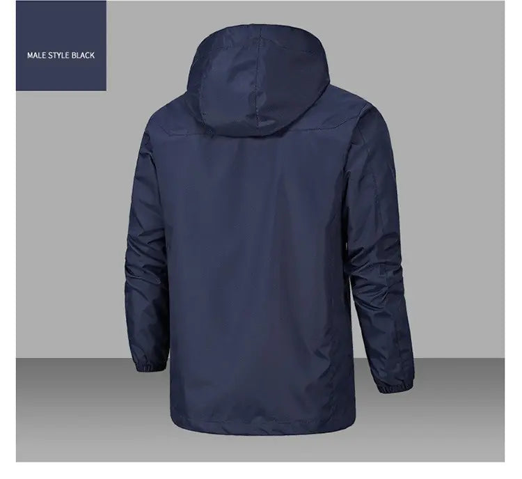 Men's Waterproof Windbreaker JacketStay Dry and Comfortable All Day LongKeep the elements at bay with our men's waterproof windbreaker jacket, engineered to protect you from rain and wind while maintaWaterproof Windbreaker Jacket