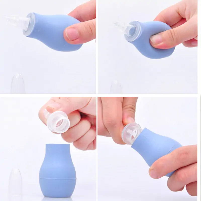Baby Nasal AspiratorIntroducing the Baby Nasal Aspirator, your trusted ally in clearing your baby's stuffy nose safely and effectively. With its soft suction nozzle, this aspirator is gBaby Nasal Aspirator
