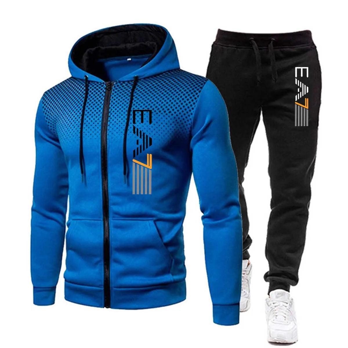 New Fashion Tracksuit For Men Hoodie Fitness Gym Clothing Men Running Set Sportswear Jogger Men'S Tracksuit Winter Suit Sports