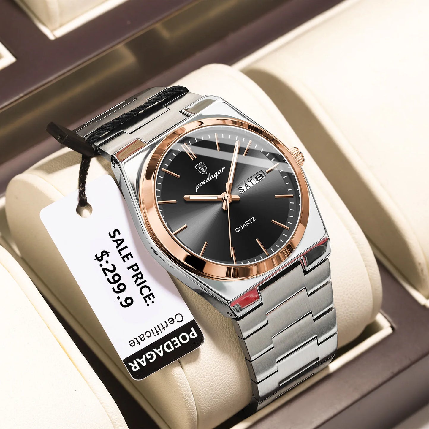 POEDAGAR Luxury Quartz Man Wristwatch Sport Men Watches Waterproof LumPackage Included:

1 x POEDAGAR Clock

1 x POEDAGAR Box

1 x Watchband adjust tool

1 x Watch wipe

1 x Warranty card

 

After-Sales Service:

If you have any questPOEDAGAR Luxury Quartz Man Wristwatch Sport Men Watches Waterproof Luminous Date Week Stainless Steel Men'