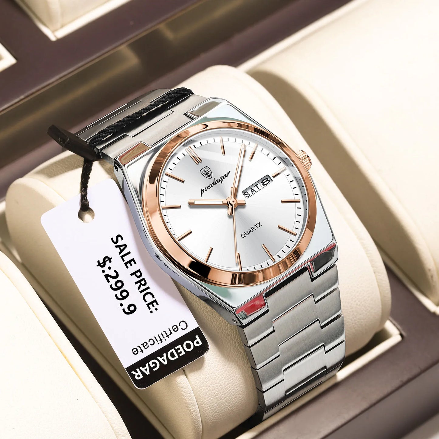 POEDAGAR Luxury Quartz Man Wristwatch Sport Men Watches Waterproof LumPackage Included:

1 x POEDAGAR Clock

1 x POEDAGAR Box

1 x Watchband adjust tool

1 x Watch wipe

1 x Warranty card

 

After-Sales Service:

If you have any questPOEDAGAR Luxury Quartz Man Wristwatch Sport Men Watches Waterproof Luminous Date Week Stainless Steel Men'