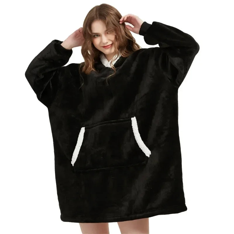 Winter Hoodies Sweatshirt Women Men Pullover Fleece Giant TV OversizedWinter Outdoor Hooded Pocket Blankets Warm Soft Hoodie Slant Robe Bathrobe Sweatshirt Pullover TV Fleece Blanket With Sleeves



Made of ultra-soft fleece and lined Winter Hoodies Sweatshirt Women Men Pullover Fleece Giant TV Oversized Blanket