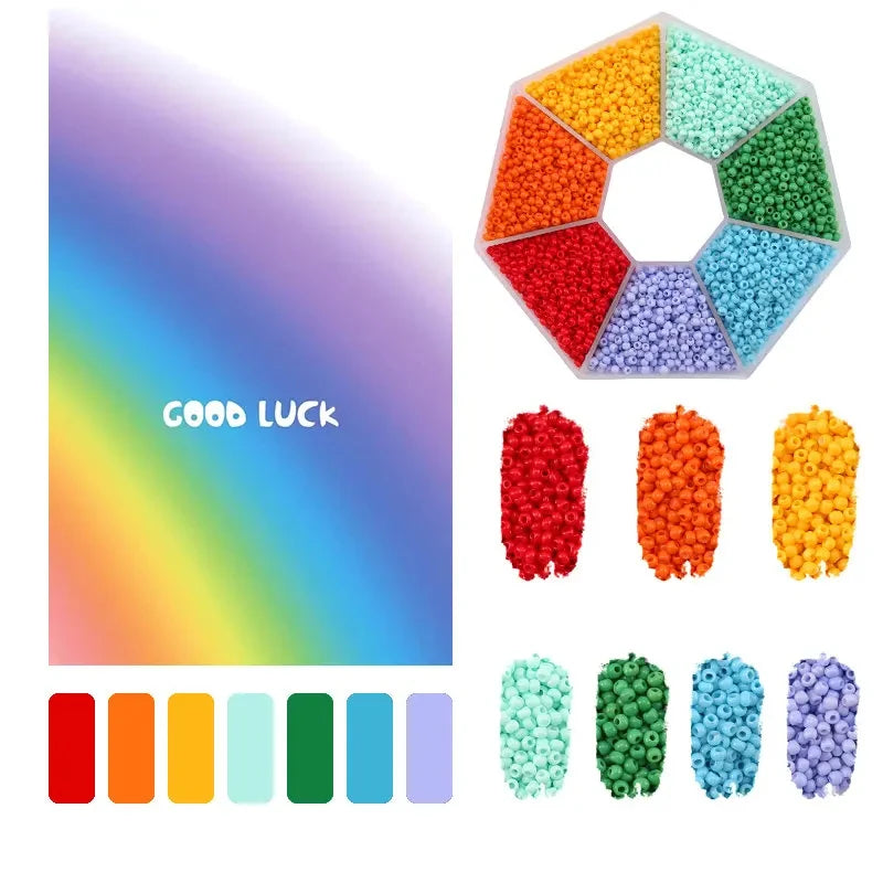 2mm Glass Seed Beads Kit Bracelet Making Kit Small Beads Assortment CoColorful Beads Kit



More than 7000 pcs 2mm glass seed beads packaged with convenient plastic box, strictly selected popular colors which will meet all your DIY nee2mm Glass Seed Beads Kit Bracelet Making Kit Small Beads Assortment Colors Craft Loose Beads