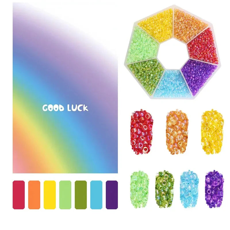 2mm Glass Seed Beads Kit Bracelet Making Kit Small Beads Assortment CoColorful Beads Kit



More than 7000 pcs 2mm glass seed beads packaged with convenient plastic box, strictly selected popular colors which will meet all your DIY nee2mm Glass Seed Beads Kit Bracelet Making Kit Small Beads Assortment Colors Craft Loose Beads