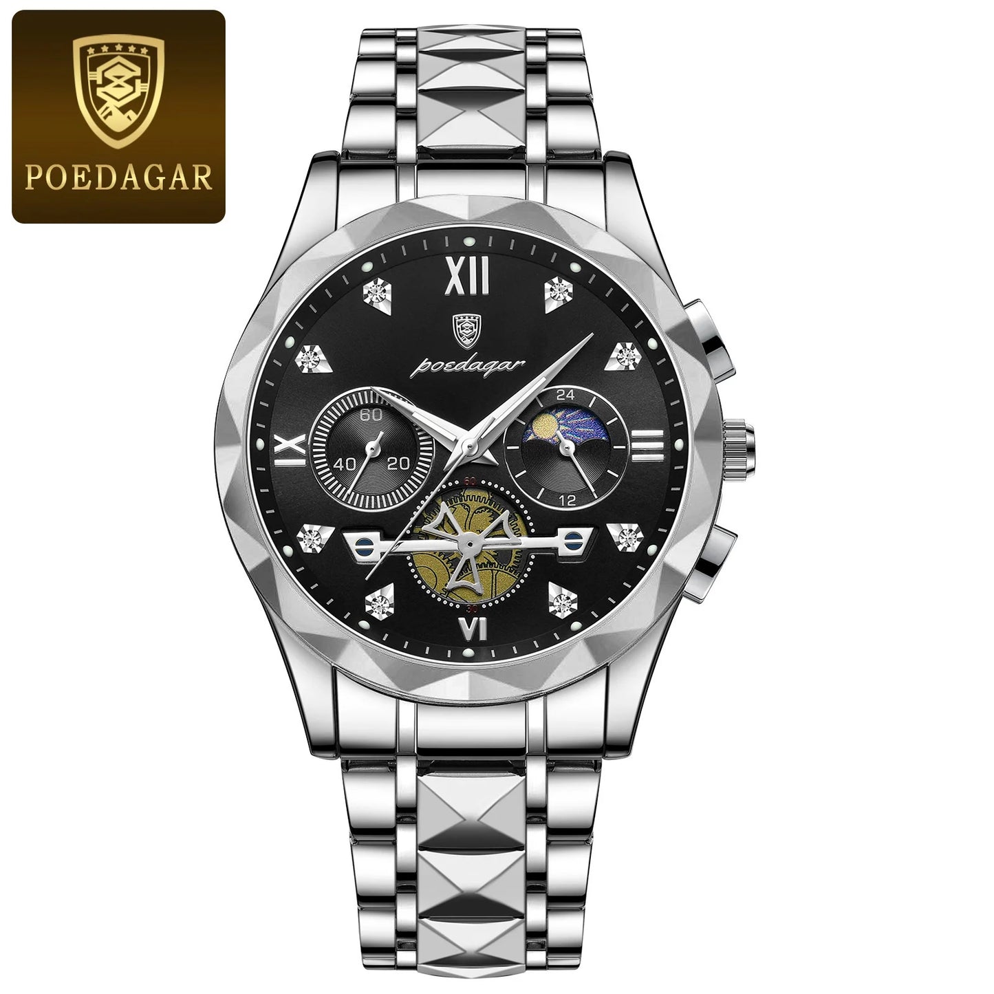 POEDAGAR Luxury Man Wristwatch Waterproof Luminous Chronograph Watch fPackage Included:

1 x POEDAGAR Clock

1 x POEDAGAR Box

1 x Watchband adjust tool

1 x Watch wipe

1 x Warranty card

After-Sales Service:

If you have any questionPOEDAGAR Luxury Man Wristwatch Waterproof Luminous Chronograph Watch