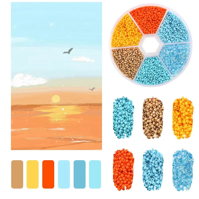 2mm Glass Seed Beads Kit Bracelet Making Kit Small Beads Assortment CoColorful Beads Kit



More than 7000 pcs 2mm glass seed beads packaged with convenient plastic box, strictly selected popular colors which will meet all your DIY nee2mm Glass Seed Beads Kit Bracelet Making Kit Small Beads Assortment Colors Craft Loose Beads