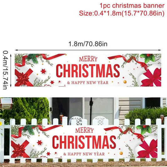 Christmas Outdoor Banner Flag Merry Christmas Decoration for Home 2024Notice:



1. Due to the light and screen difference, the item's color may be slightly different from the pictures. 2. Please allow some differences due to manual meHome 2024 Xmas Ornament Navidad Natal Noel Gift Happy