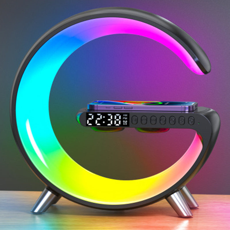 Bluetooth Speaker Wireless Charger LampExperience the perfect blend of illumination and entertainment with our Bluetooth Speaker Wireless Charger Lamp . This multifunctional device serves as a stylish lamBluetooth Speaker Wireless Charger Lamp