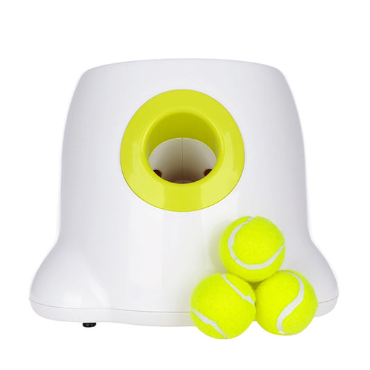 Dog pet Tennis LauncherâPlay fetch with your pup without having to do any work! This automatic ball launcher launches the balls for you while keeping your dog entertained!
This launcher Dog pet Tennis Launcher